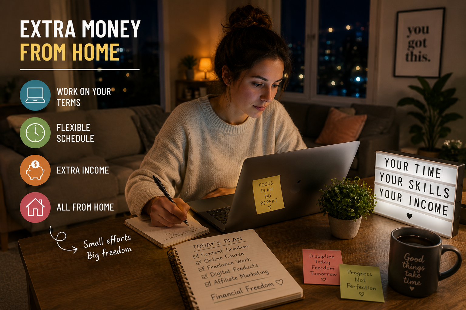 ➤ How to Make Extra Money From Home in Your Spare Time (15 Ideas)