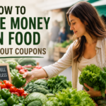 how to save money on food without coupons vegetables market