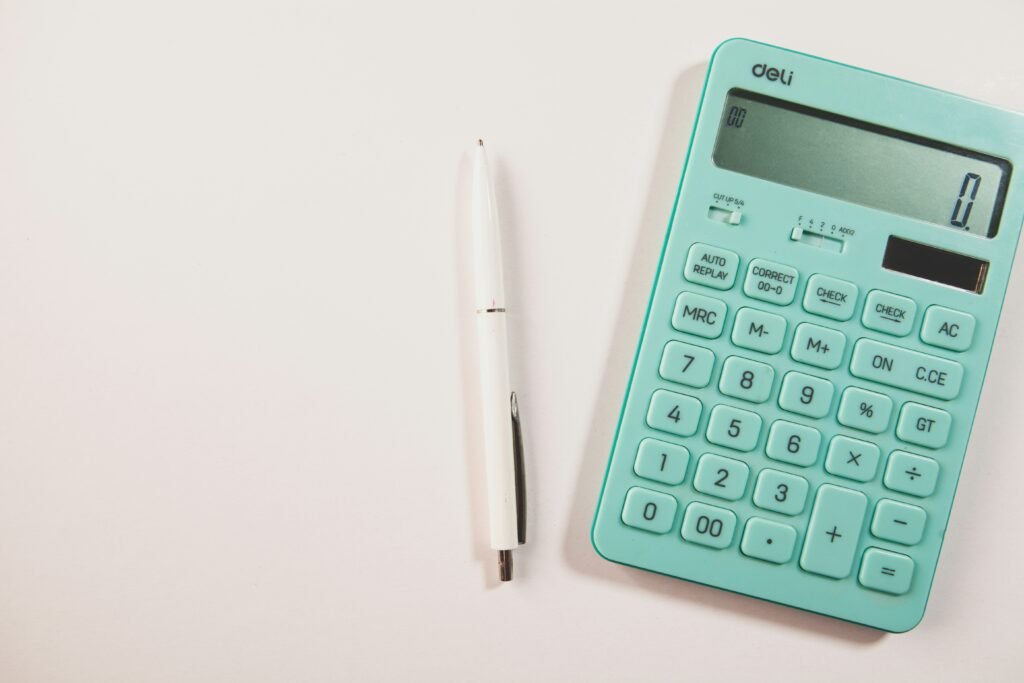 calculator to create a monthly budget