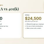 Roth IRA vs 401(k) 2026 contribution limits compared