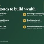 Six wealth-building milestones from $0 to financial independence